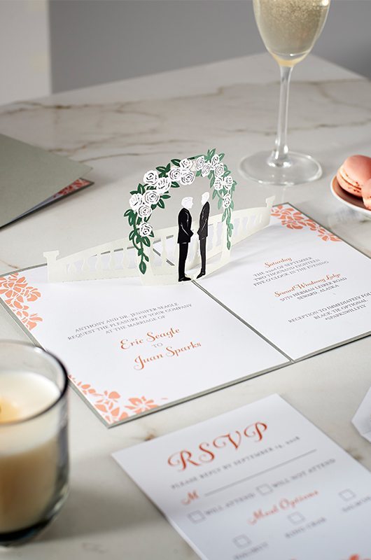 Wedding Invitations That Pop Railing