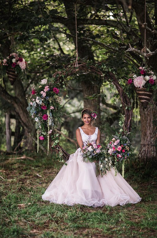 Woodland Fairytale Wedding Inspiration Bride Dress2