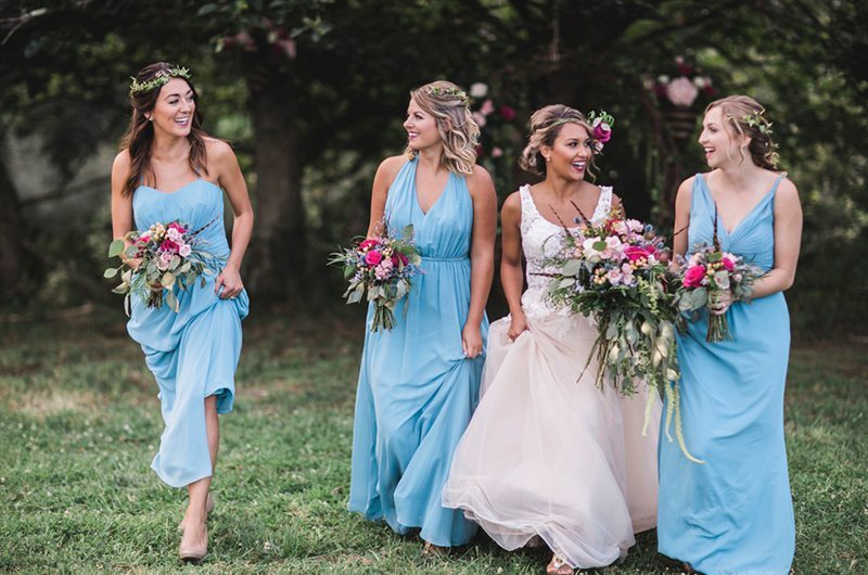 Woodland Fairytale Wedding Inspiration Bridesmaids1