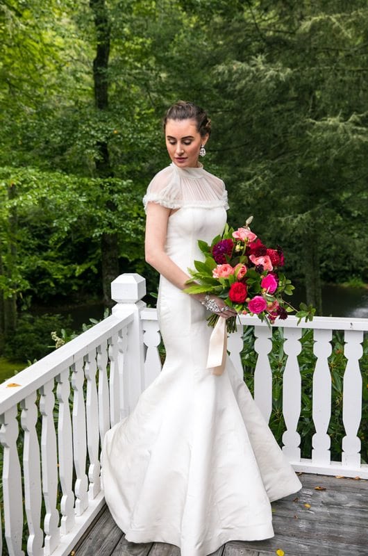 Classic Trumpet Silhouette Wedding Dress Side