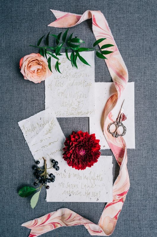 French Country Wedding Inspiration Invitations