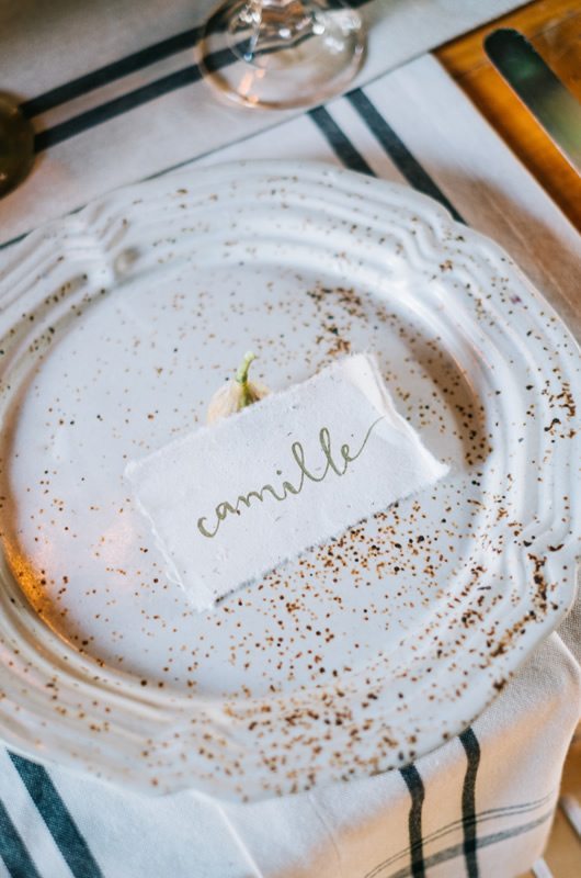 French Country Wedding Inspiration Place Cards