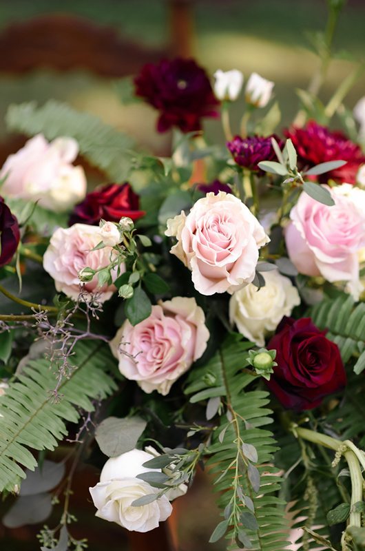 Romantic Backyard Wedding Inspiration Flowers