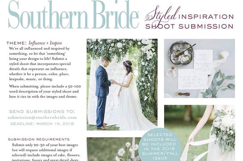 SOUTHERN BRIDE STYLED INSPIRATION SHOOT SUBMISSION Feature Image
