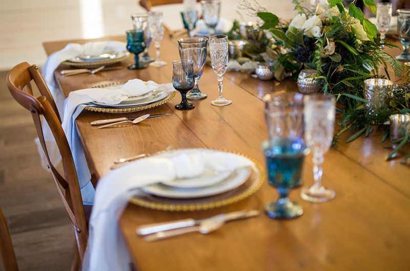 Something Blue Wedding Inspiration Place Setting3