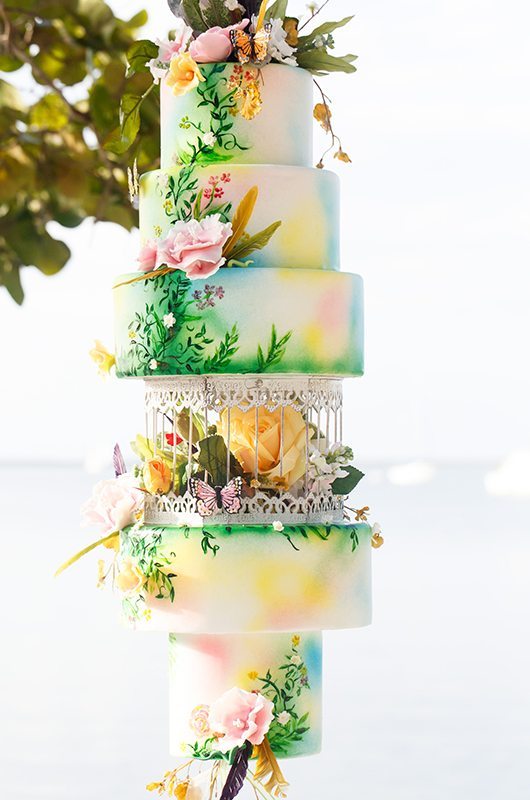 Tropical Valentine Cake