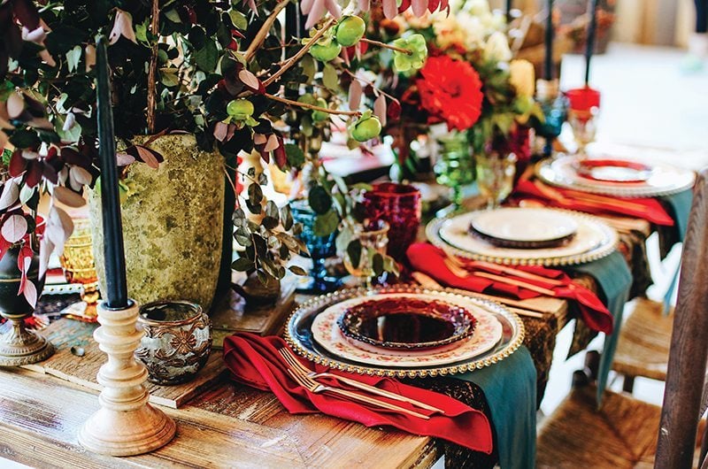 Whimsical Georgia Wedding Inspiration Place Settings