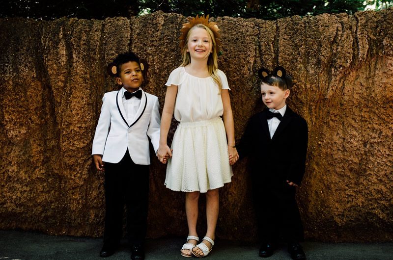 Kids Wedding Outfits At The Memphis Zoo Animal Ears