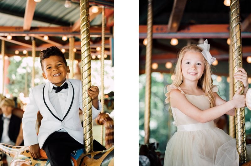 Kids Wedding Outfits At The Memphis Zoo Barn Carousel Collage