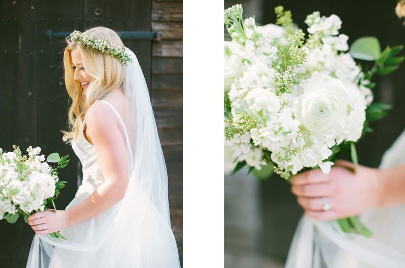 Summer Bridal Portrait Inspiration Bouquet Collage