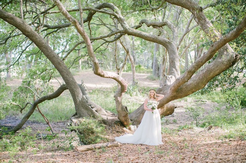 Summer Bridal Portrait Inspiration Trees