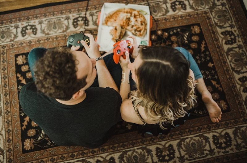 Unique Nashville Engagement Couple From Above