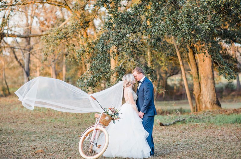 Whimsical Spring Color Palette Inspiration Bride Groom And Bike
