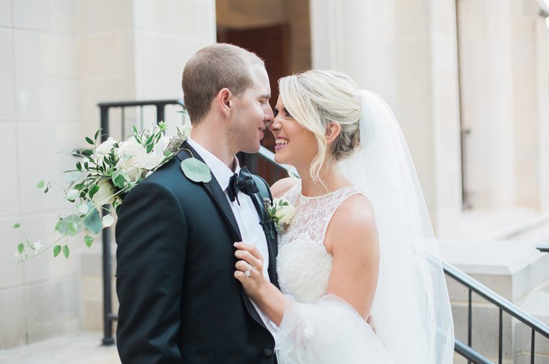 Brooks Wedding Bride And Groom Laughing