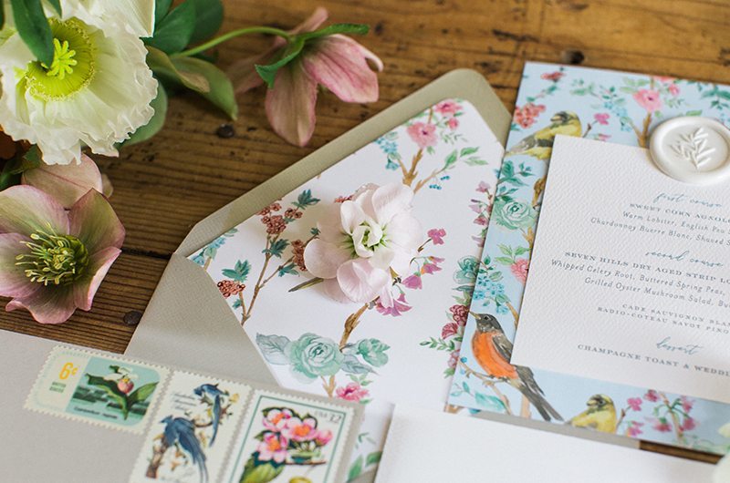 Spring Styled Shoot Closeup Envelope