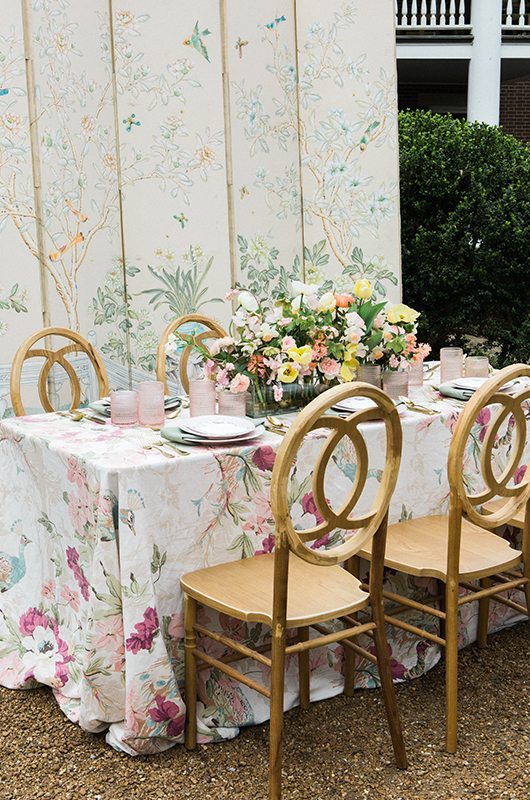 Spring Styled Shoot Table Chairs