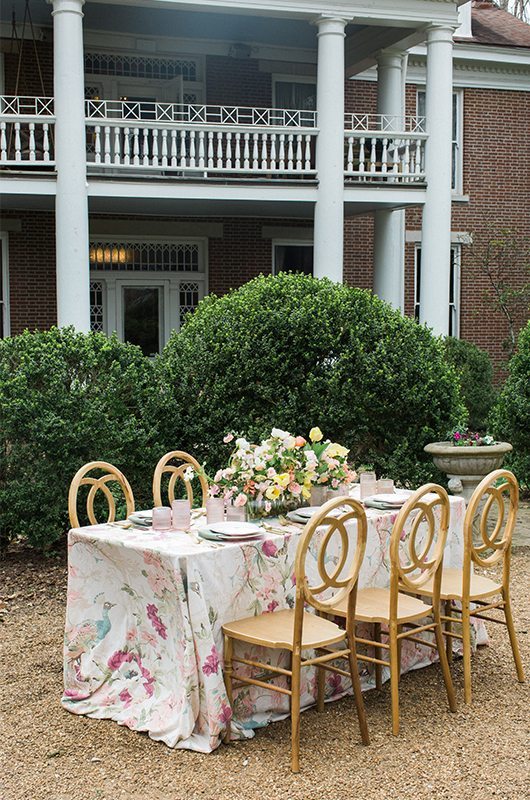 Spring Styled Shoot Table Far Away