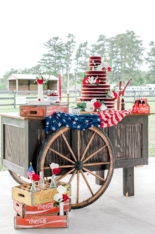 Emma 4th Of July Cart