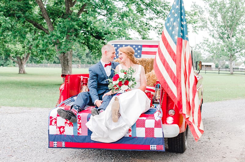 Emma 4th Of July Couple In Truck Bed