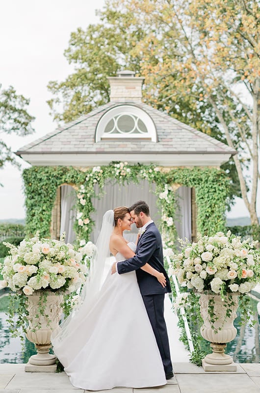 Mattie Jackson Wedding Ceremony Couple Hugging