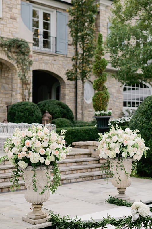 Mattie Jackson Wedding Ceremony Flowers