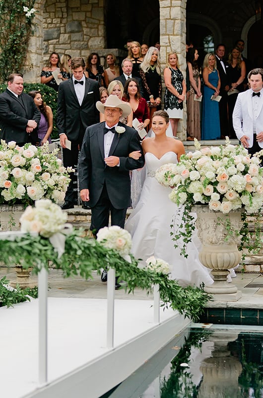 Mattie Jackson Wedding Ceremony Walking Down Aisle