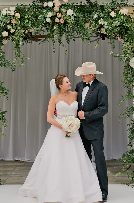 Mattie Jackson Wedding Party Closeup Bride And Dad