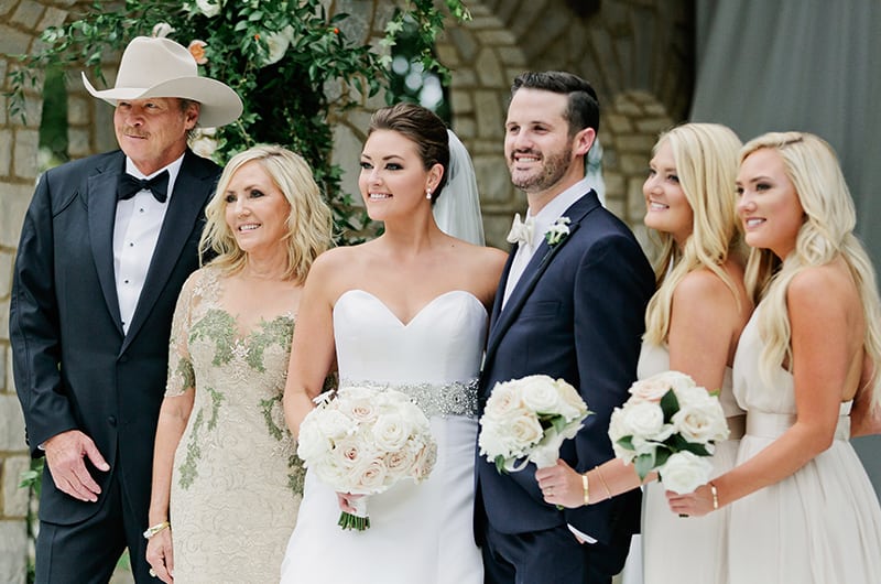 Mattie Jackson Wedding Party Family Smiling