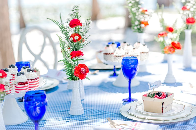 Nikki Ogden 4th July Table Setting Close