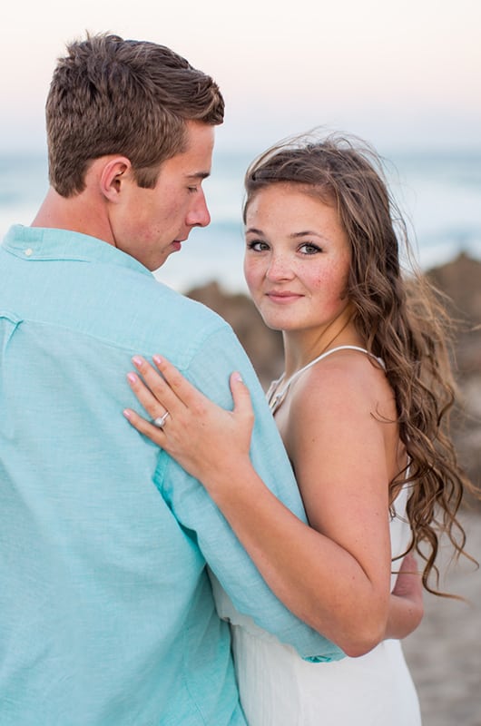 Patriotic Engagment Shoot Bride Ring