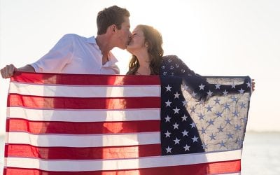 A Patriotic Engagement Shoot