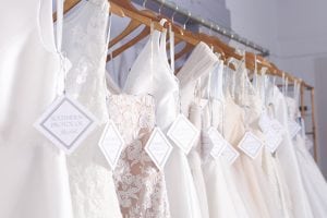 Southern Protocol Bridal Dresses Hanging