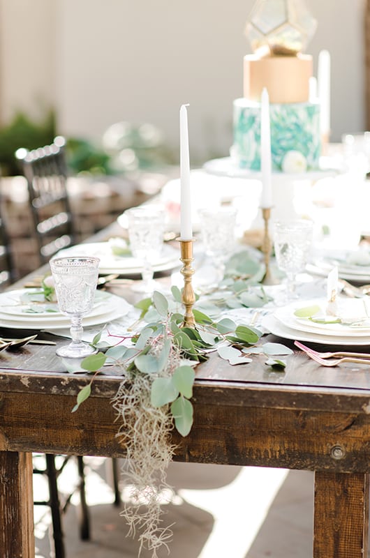 Spanish Moss Table Decor