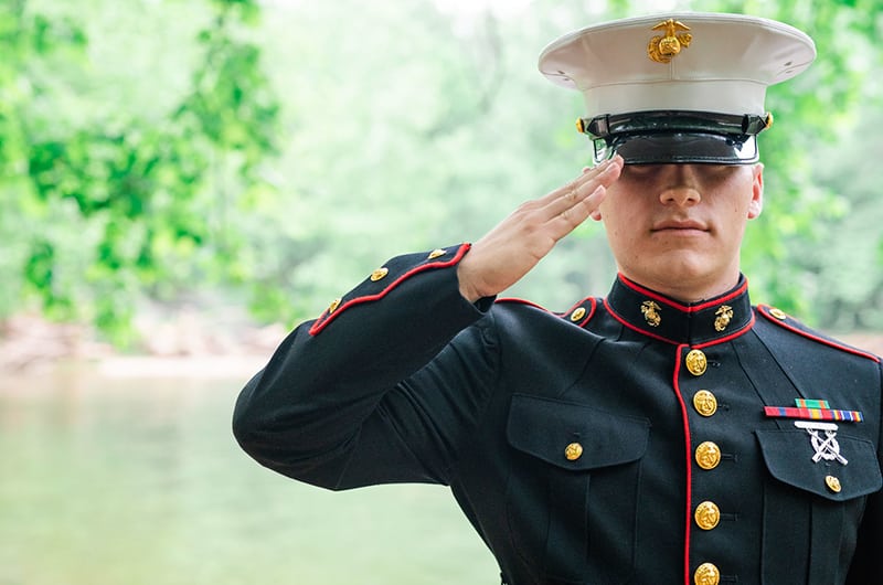 Summer Wells Deployment Dressed Salute