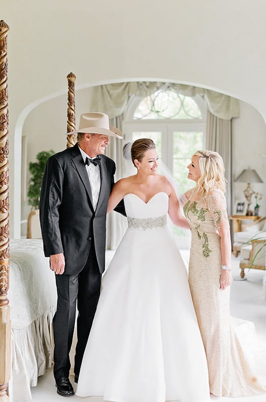 Mattie Jackson Wedding Getting Ready Parents Alan Hugging