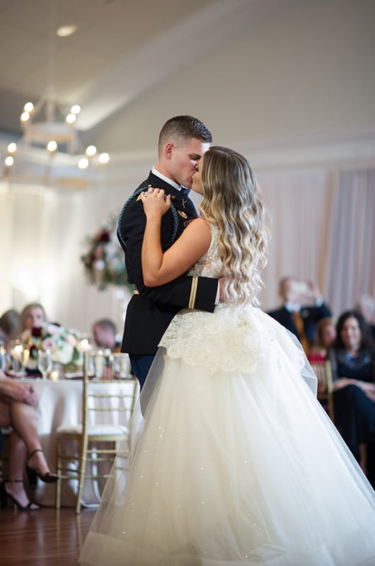 Casey Holmes Reception Dancing Kiss