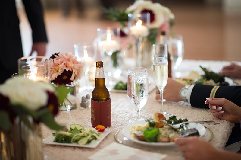 Casey Holmes Reception Food And Drink On Table