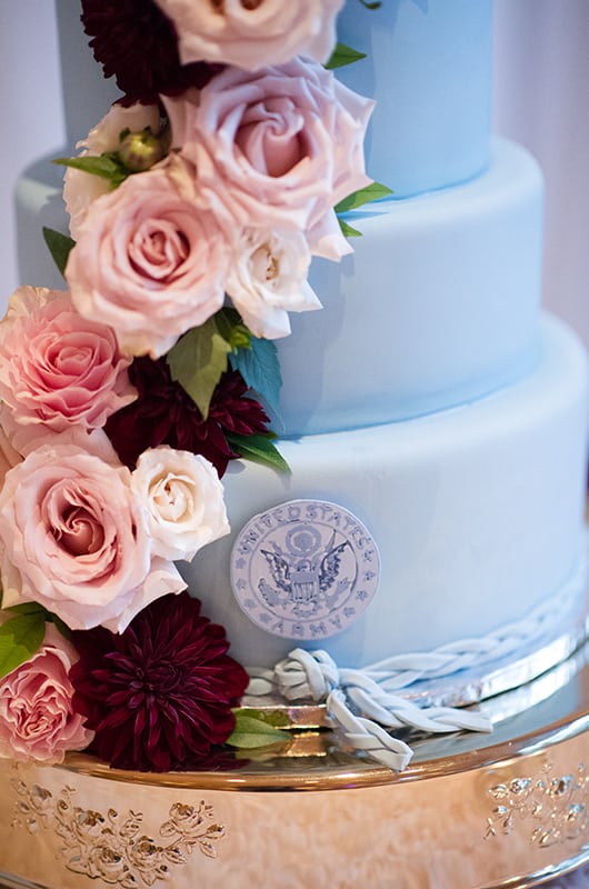 Casey Holmes Wedding Ceremony Cake Details