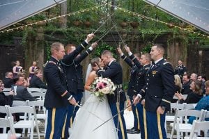 Casey Holmes Wedding Ceremony Kiss