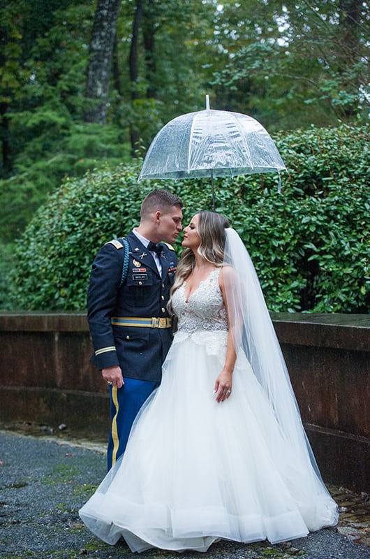 Casey Holmes Wedding Ceremony Umbrella