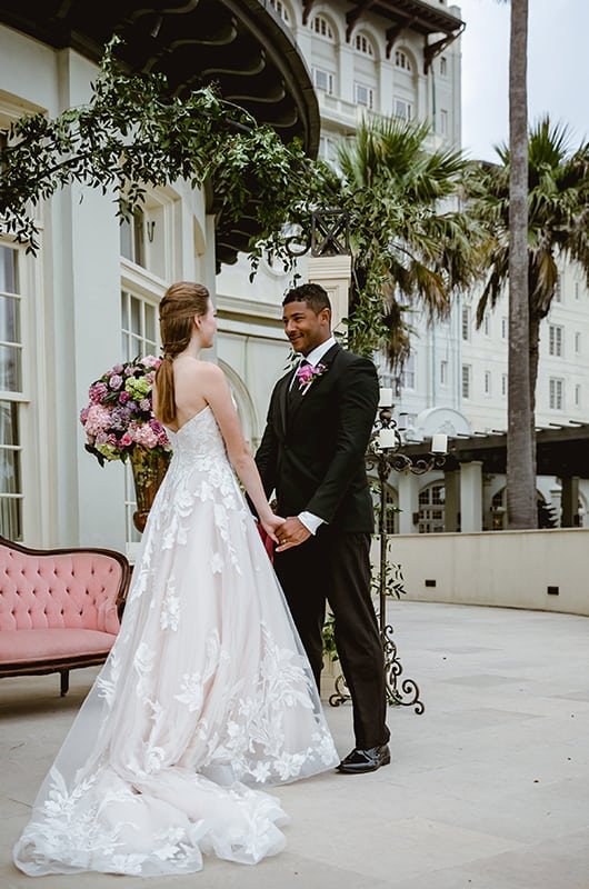 Galvez Hotel Couple Holding Hands