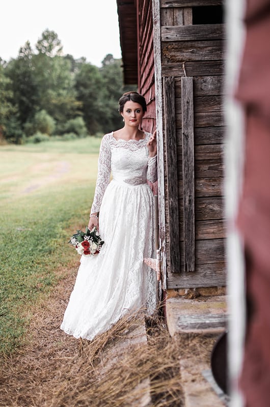 Marissa Bridal Portraits Against The Wall