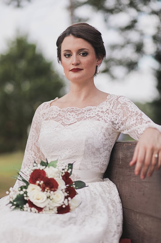 Marissa Bridal Portraits Arm Rest Closeup