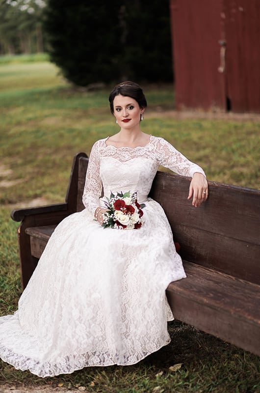 Marissa Bridal Portraits Arm Rest Full Body