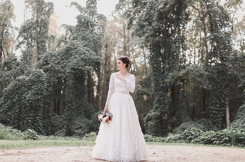 Southern Barn Bridal Portraits