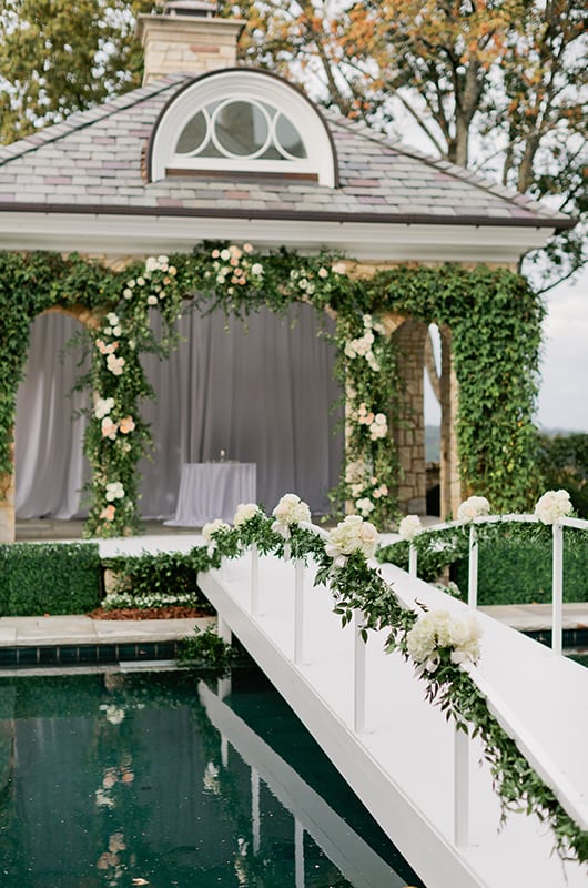 Mattie Jackson Ceremony Walk Over Pool