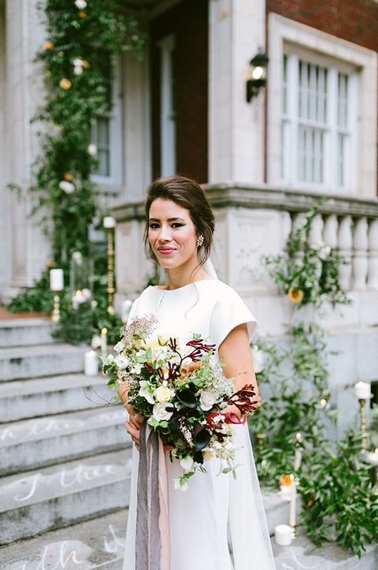 Tutwiler Inspiration Shoot Bride On Stairs