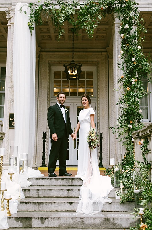 Tutwiler Inspiration Shoot Couple Standing On Stairs