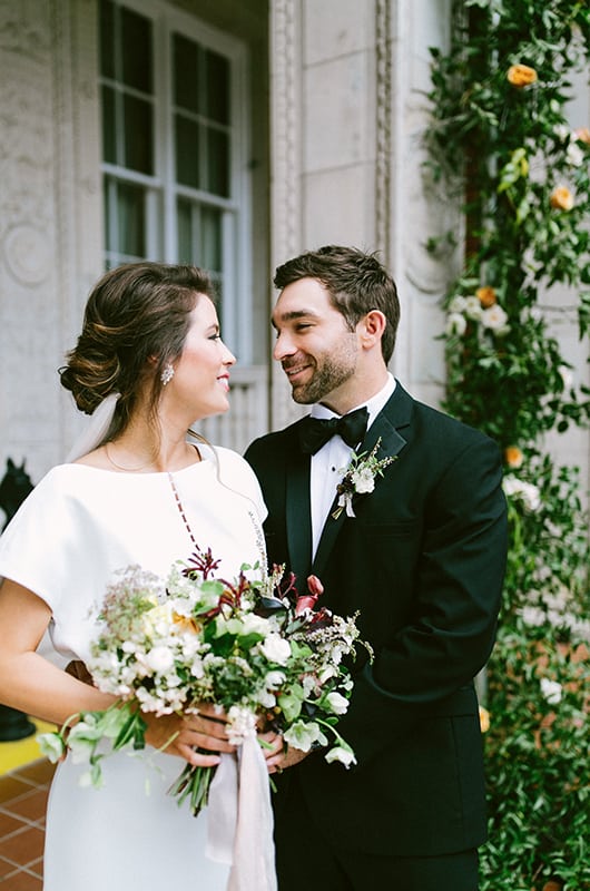 Tutwiler Inspiration Shoot Couple With Flowers