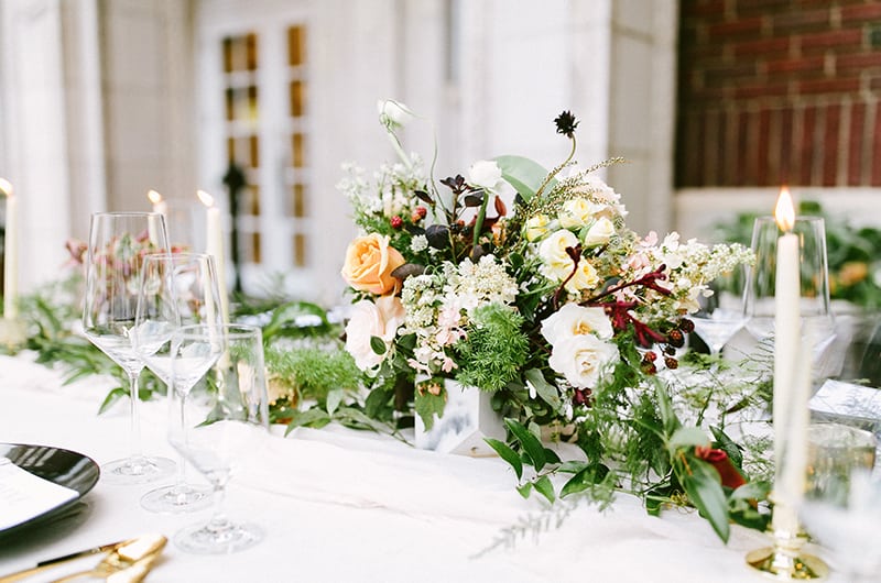 Tutwiler Inspiration Shoot Floral Table